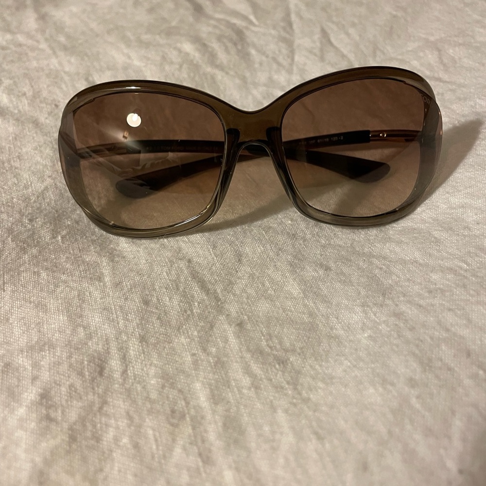 Tom Ford Brown “Jennifer” Sunglasses with Gradient Lenses